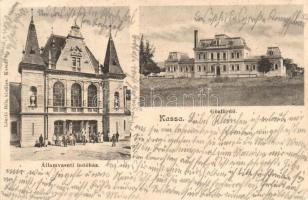 Kassa, Kosice; Vasútállomás, Gőzfürdő. László Béla kiadása / spa, railway station (EK)