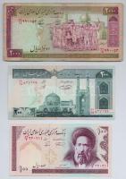 Irán 1982- 200R + 1985- 100R + 1986- 2000R T:I,III- Iran 1982- 200 Rials + 1985- 100 Rials + 1986- 2000 Rials C:UNC,VG Krause 136, 140, 141