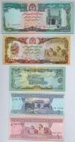 Afganisztán 5db-os bankjegy tétel T:I-II-
Afghanistan 5pcs of banknotes C:UNC-VF