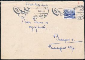 1966 Fekete István (1910-1970) saját kézzel írt levele a szigligeti Alkotóházból, Rácz Ferencnek göl...