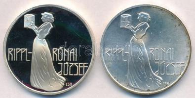 1976. 200Ft Ag "Festők I. - Rippl-Rónai" (2x) T:PP,BU fo., patina Adamo EM54