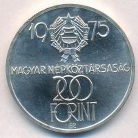 1975. 200Ft Ag "Felszabadulás" T:BU peremen patina
Adamo EM46