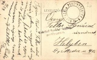 Budapest XI. Pénzintézetek hadikórháza, cigány zenekar játszik sérült katonáknak a kórház udvarán, a...