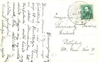 1933 Keszthely, Vasúti szálloda, vendéglő és cukrászda. photo