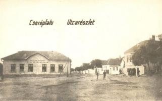 1927 Cserépfalu, utcakép, Református elemi népiskola. photo