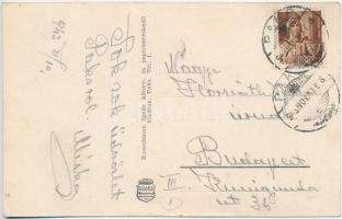 Paks, Dunai park és korzó, Dr. Resch szanatórium. Rosenbaum Ignác kiadása (EK)