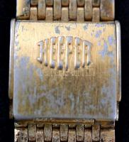 Doxa  14K arany karóra modern fém szíjjal, működő, szép állapotban, d: 3,5 cm / Vintage Doxa 14 C go...