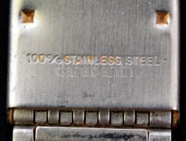 Doxa  14K arany karóra modern fém szíjjal, működő, szép állapotban, d: 3,5 cm / Vintage Doxa 14 C go...