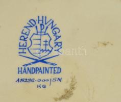 Herendi kínai kapuőrző oroszlán, kézzel festett, jelzett, hibátlan, eredeti dobozában, m: 15 cm / He...