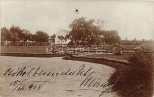 1908 Tét, Baj-Halászy kastély parkja. Glück József photo
