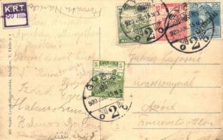 Komárom, Komárno; Részlet a Kis-Dunáról, Hajóműhely, "Wekerle Sándor" oldalkerekes vontató...