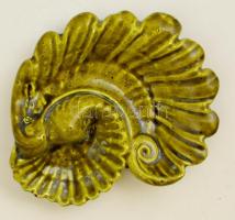 Zománcozott fém falitál és tálka, jelzés nélkül, d: 20,5 cm h: 14 cm