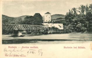 Zsolna, Sillein, Zilina; Budatin vár, híd. Tóth Antal kiadása / Budatín castle, bridge (EK)
