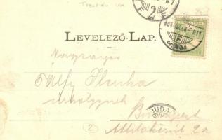 Zsolna, Sillein, Zilina; Budatin vár, híd. Tóth Antal kiadása / Budatín castle, bridge (EK)