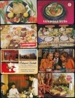 1966-2009 23 db különböző kártyanaptár vendéglátás témában