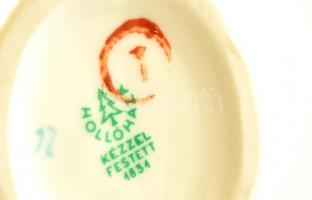 Hollóházi hegedűs, porcelán, kézzel festett, jelzett, hibátlan, m:14cm