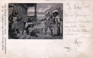 1899 Chess-player bears Fischer Hinnens card