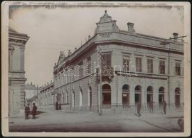 cca 1890-1900 Keszthely, Hungária Szálloda, keményhátú fotó, 13x18 cm