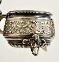Ezüst (Ag) fűszertartó, jelzett,  mesterjeggyel, h:12,5 cm, m:12 cm, nettó:71 g / Silver spice holde...