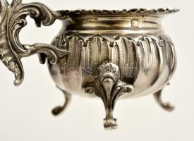 Ezüst (Ag) fűszertartó, jelzett,  mesterjeggyel, h:11,5 cm, m:9 cm, nettó:75 g /  Silver spice holde...