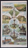 cca 1890 Pozsonyi Kalauz. Witzek colorirter durch Führer Pressburg. [Színes, képes reklámkiadvány.] ...