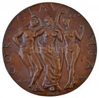 DN COR CLAVIS MEA - Vígjáték - Dráma - Táncz Br emlékplakett (811g/198mm) T:2 ph. /  Hungary ND COR CLAVIS MEA - Comedy - Drama - Dance Br commemorative plaque (811g/198mm) C:XF edge error