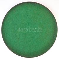 Berán Lajos (1882-1943) 1938. "Veritas Liberabit Vos" Br emlékplakett, hátoldalán zöld fil...