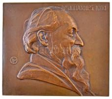 DN "Dr. Johannes Kyri" Br emlékplakett, hátoldalán rögzítésre szolgáló csavarokkal. Szign.: FK (378g/180x157mm) T:2 /  Hungary ND "Dr. Johanne Kyri" Br commemorative plaque with screws on back for mounting. Sign.: FK (378g/180x157mm) C:XF
