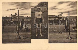 1913 Mac. verseny, Horine magasugró világrekorder; Klasszikus pillanatok vállalat, Révész és Bíró műterem / High jump championship, George Horine (EK)