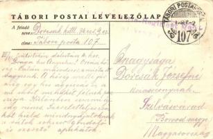 Tél Nowi-Poczajowban, Gimes Lajos főhadnagy alkotása. Első világháborús tábori posta / Winter in Poc...