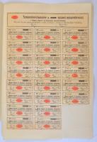 Budapest 1888. "A Magyar Fegyver- és Lőszergyár Részvénytársaság" részvénye 100Ft-ról szár...