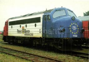 16 db modern NOHAB mozdony motívumlap / 16 modern NOHAB train motive cards