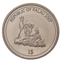 Palau 2007. 1$ Cu-Ni "Neptun és a sellő" multicolor T:PP
Palau 2007. 1 Dollar Cu-Ni "...