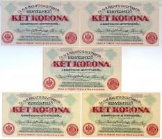 Boldogasszony / hadifogolytábor 1916. május 1. 1K arab sorozat és sorszámmal (3x) + Kenyérmező / Had...