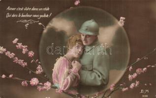 5 db régi főleg francia katonai motívumlap / 5 pre-1945 mostly French military motive cards