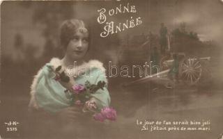 5 db régi főleg francia katonai motívumlap / 5 pre-1945 mostly French military motive cards