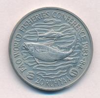 Maldiv-szigetek 1984. 20R Cu-Ni "FAO - Halászat Világkonferencia" T:1- szennyeződés
Maldi...