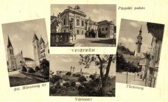 Veszprém 11 db régi és MODERN képeslap / 11 old and MODERN postcards (több Rb / some with Rb)