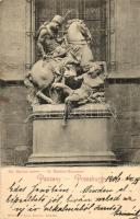 Pozsony, Pressburg, Bratislava; Szent Márton szobor / St. Martins-Monument / statue