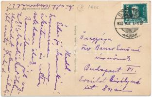 Szentes, Új református iskola, piac, árusok. Untermüller Ernő kiadása