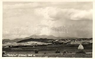 5 db régi erdélyi városképes lap (Sepsiszentgyörgy, Csíki havasok, Balánbányai havasok, Borsafüred, ...