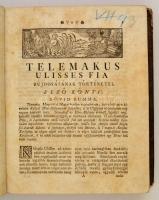 Fenelon, François de Salignac de la Mothe] Fenelóni Saligniák Ferencz: Telemakus bujdosásának történ...