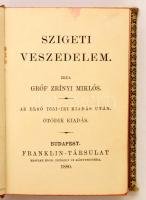 Zrínyi Miklós: Szigeti veszedelem. Az első 1651-iki kiadás után. Bev. Toldy Ferencz. Ötödik kiadás.
...