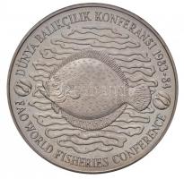 Törökország 1984. 500L Cu-Ni FAO - Halászat Világkonferencia T:1,1-  Turkey 1984. 500 Lira Cu-Ni FAO - World Fisheries Conference C:UNC,AU Krause KM#986