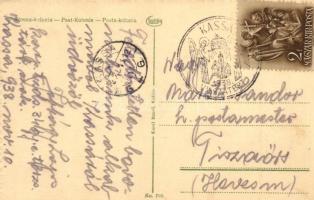 Kassa, Kosice; Posta kolonia, Kabos Hugó üzlete. Karol Benes kiadása / Post-Kolonie / post colony, s...