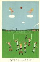 ~1950-1960. 4db-os sporttal kapcsolatos humoros képeslap / ~1950-1960. 4pcs of humorous postcards, s...