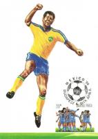 1986. 4db a Mexikói Labdarúgó VB-re kiadott képeslap / 1986. 4 postcards issued for the Mexican Football World Championship (TCV, So. Stpl.)
