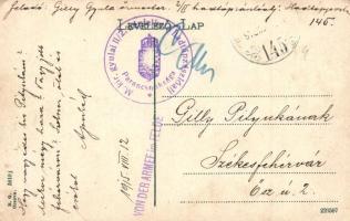 Orsova, Kikötő, MFTR gőzhajó / port, steamships + M. kir. gyulai II/2. népfelkelő hadtápzászlóalj Pa...