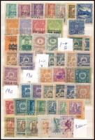 Törvényszéki és egyéb illetékbélyegek, közepes berakólapon (9.360)