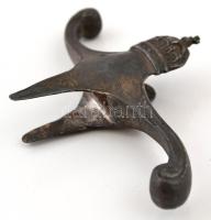 cca 1848-1849(?) Jurátusszablya Szent Koronával díszített keresztvasa, ezüst (Ag.), jelzés nélkül, 1...